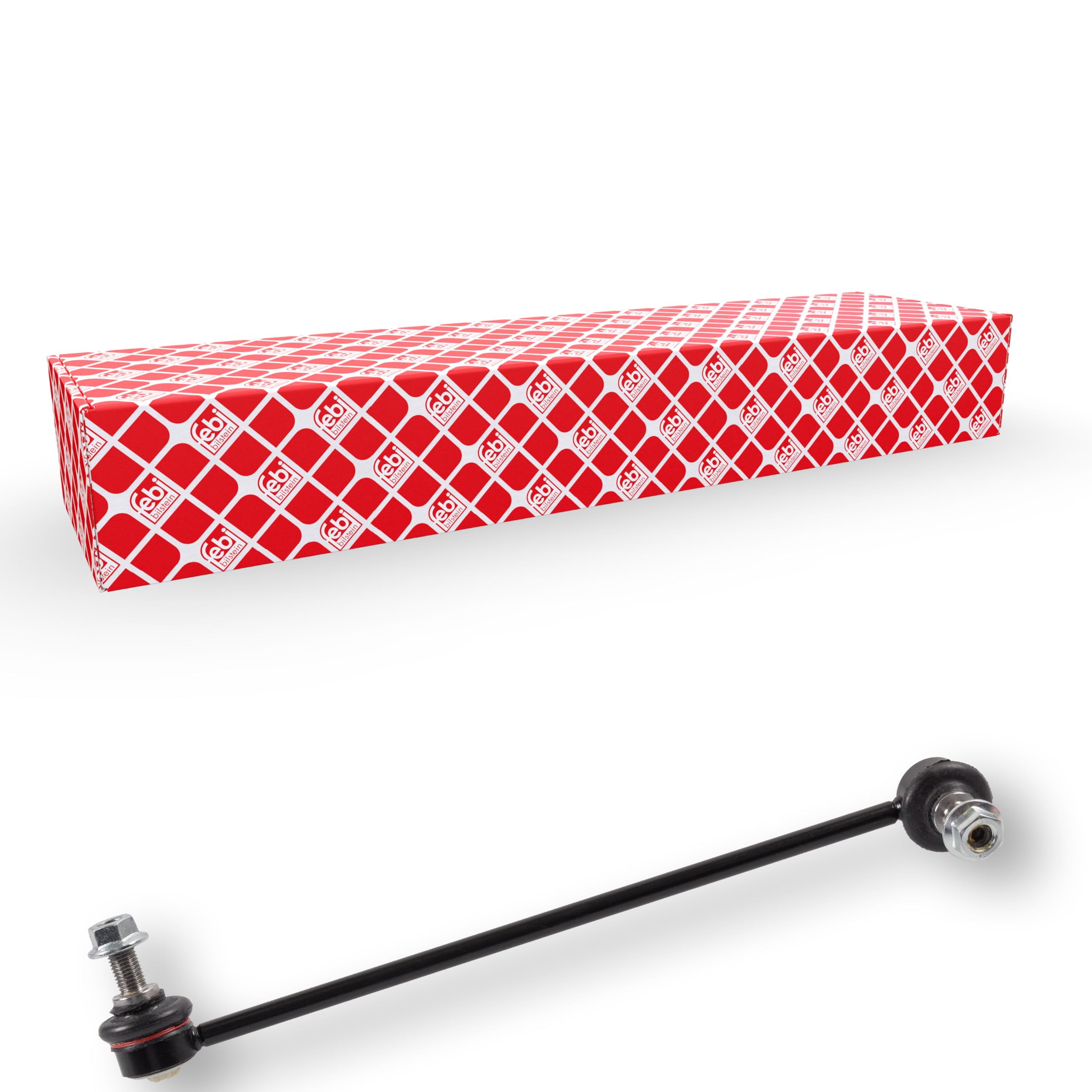 Red febi bilstein 37249 Stabiliser Link with lock nuts, pack of one